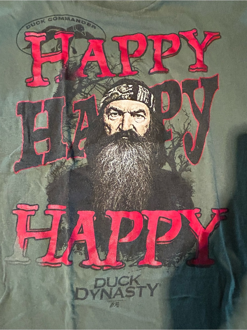 Duck Dynasty “Happy” Graphic Tee with Phil Robertson